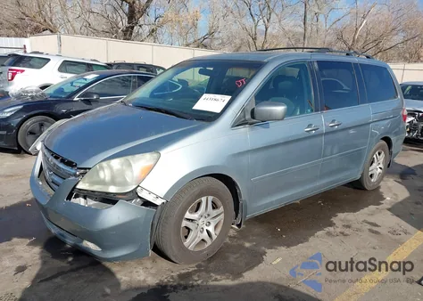2007 Honda Odyssey Ex-L from USA, damaged, VIN 5FNRL38747B001987
